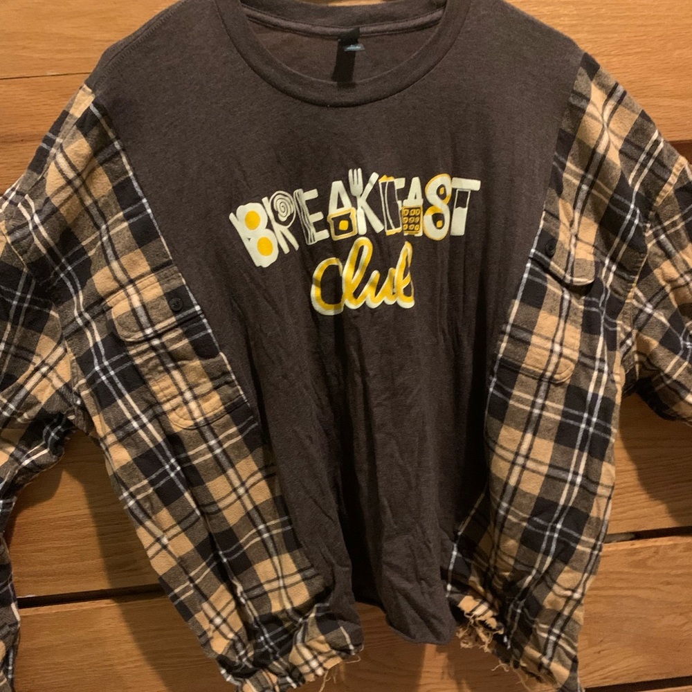 Breakfast Club flannel rework